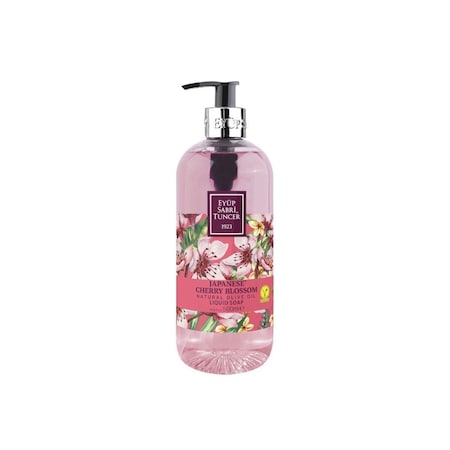 Eyup Sabri Tuncer Japanese Cherry Blossom Hand Soap with Natural Olive Oil - 500 ML EST-LIQSOAP-JAPCHERRY-500ML